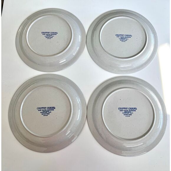 4 Country Casual Stoneware Sunnyvale Chop Plate Round Platter 12" Japan - Picture 2 of 3